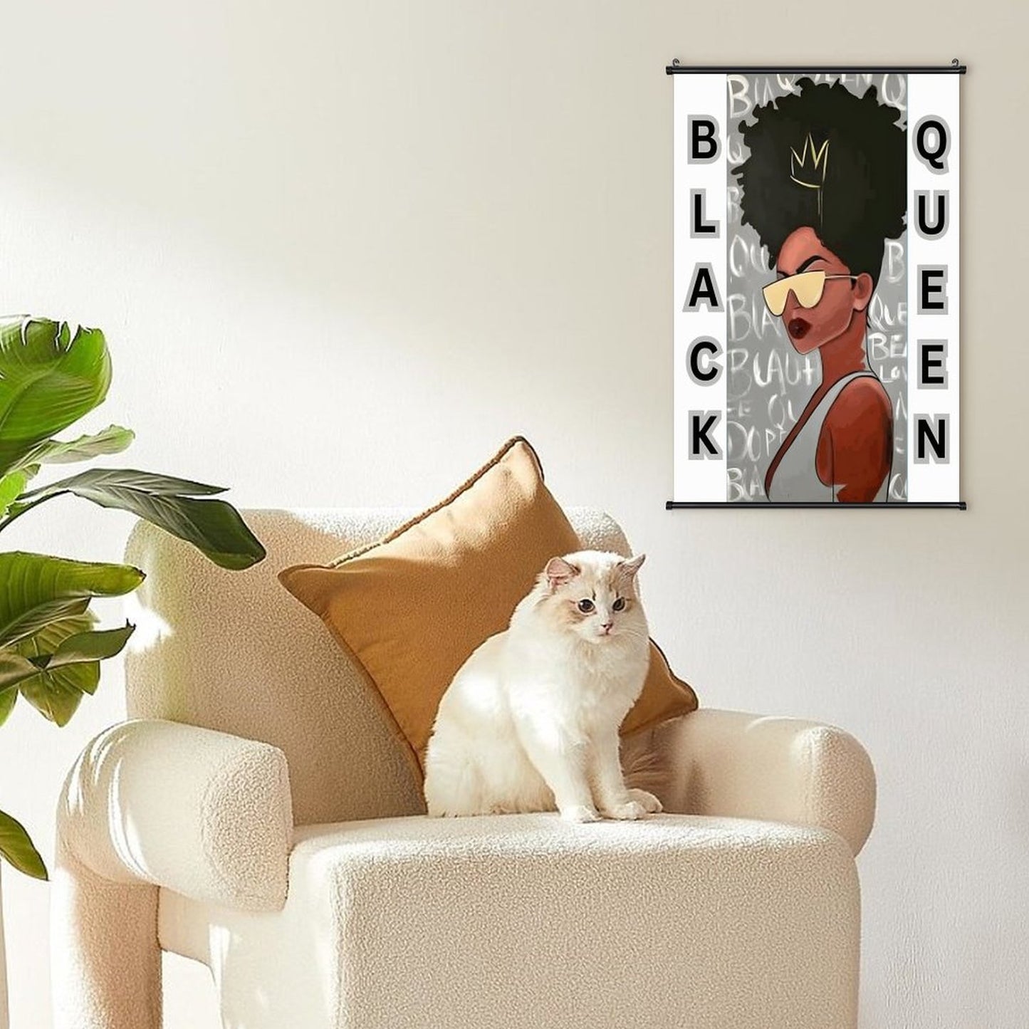 Canvas Hanging Poster with Scrolls-16"x24"/ 40x60cm