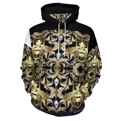 230gsm Men's Personalized Hoodie with Double-layer Cap (All-Over Printing)