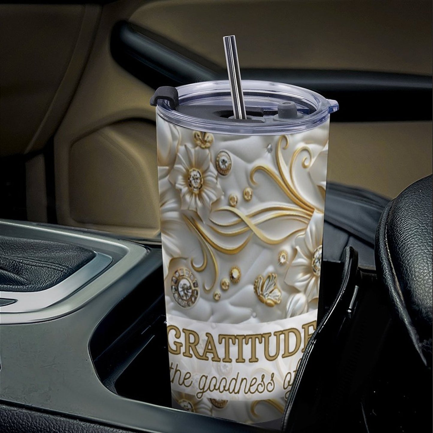 Car Travel Mug Set with Cleaning Kit (590ml/20oz)