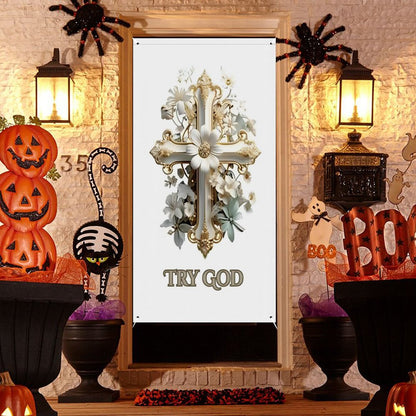 Decorative Door Curtain-35.43"×70.87 "/90x180cm-TRY GOD