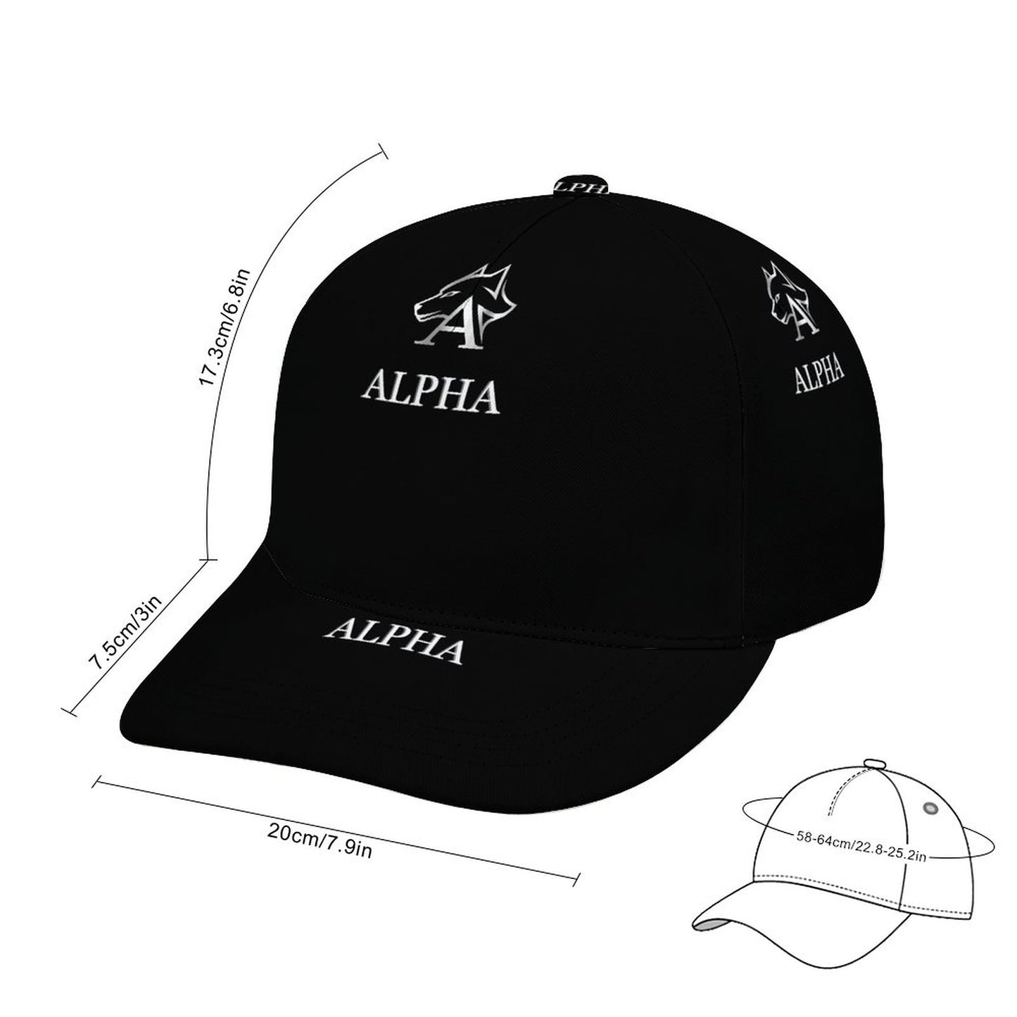 Bent Fitted Cap (All-Over Printing)