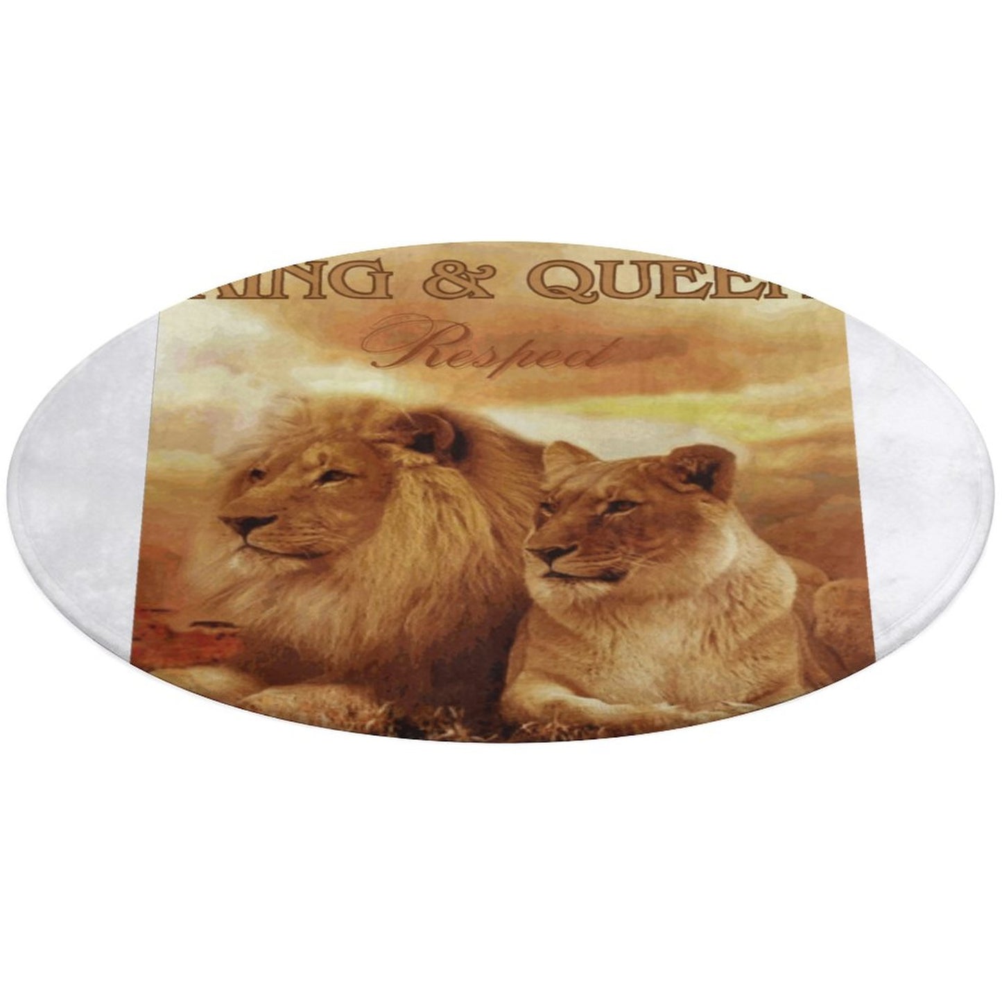 Round Coral Velvet Warm Floor Mat