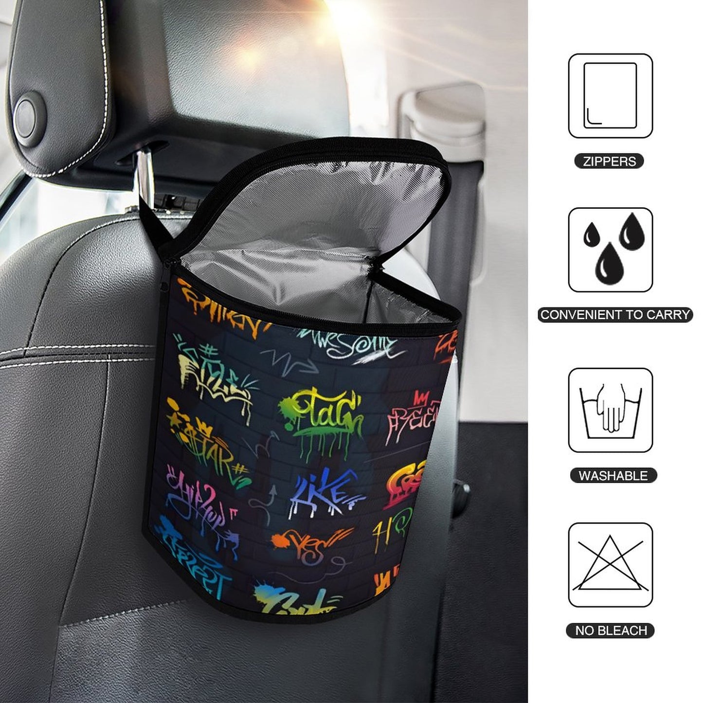 Collapsible Car Trash Bin