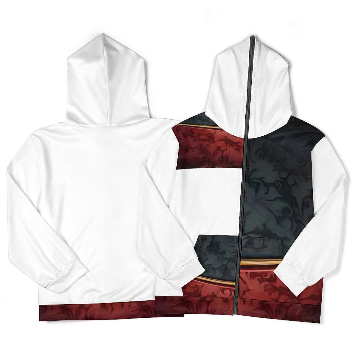 230gsm Custom Zip up Hoodie WY14 (All-Over Printing)