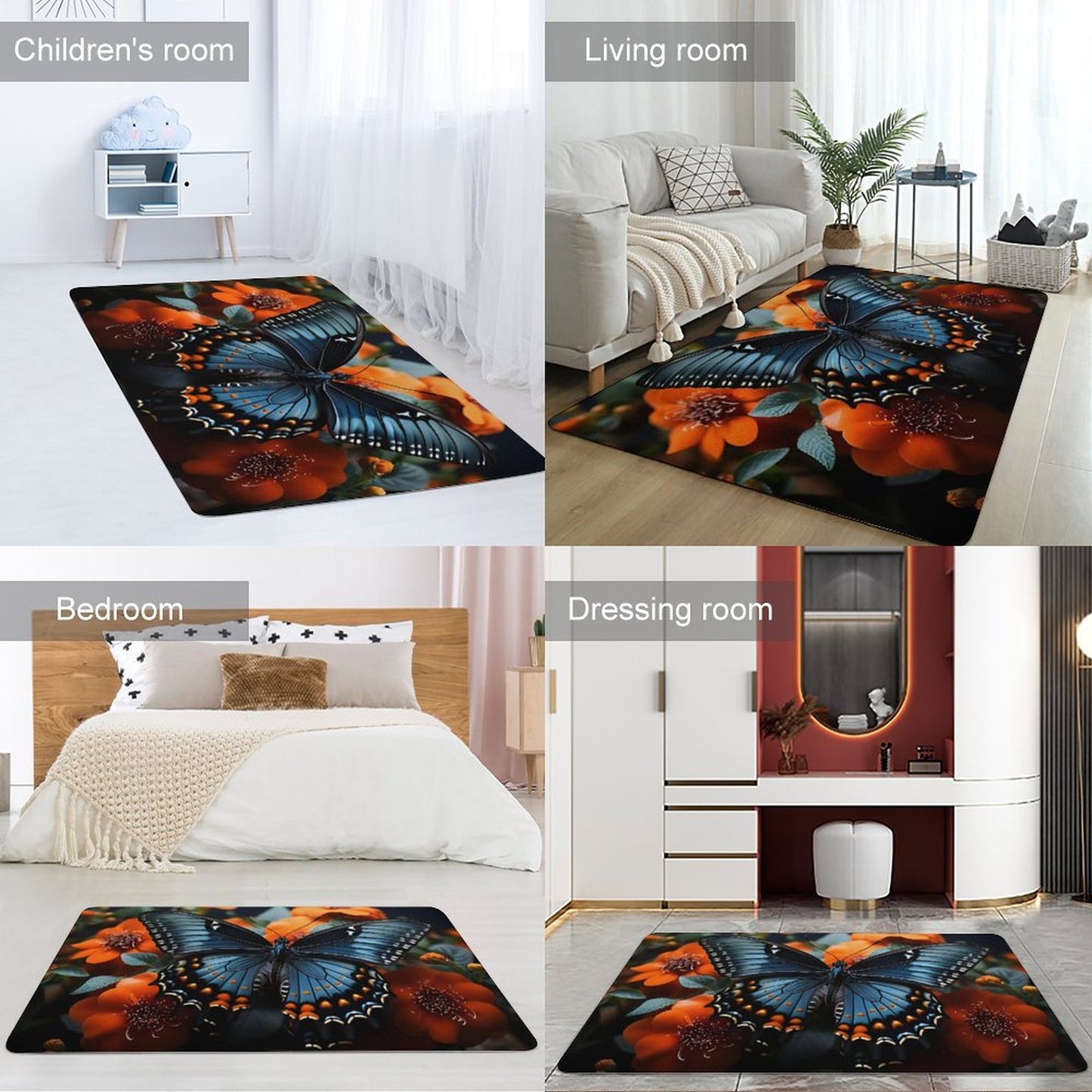 Coral Velvet Floor Mat for Home-60"x40"