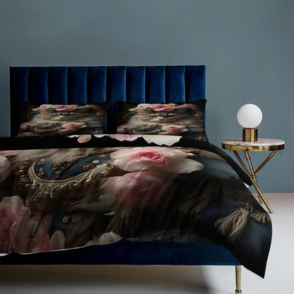3-Piece Bedding Set-90"x90"/ 229x229cm (Dual-sided Printing)