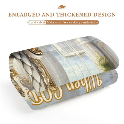 Coral Velvet Towel