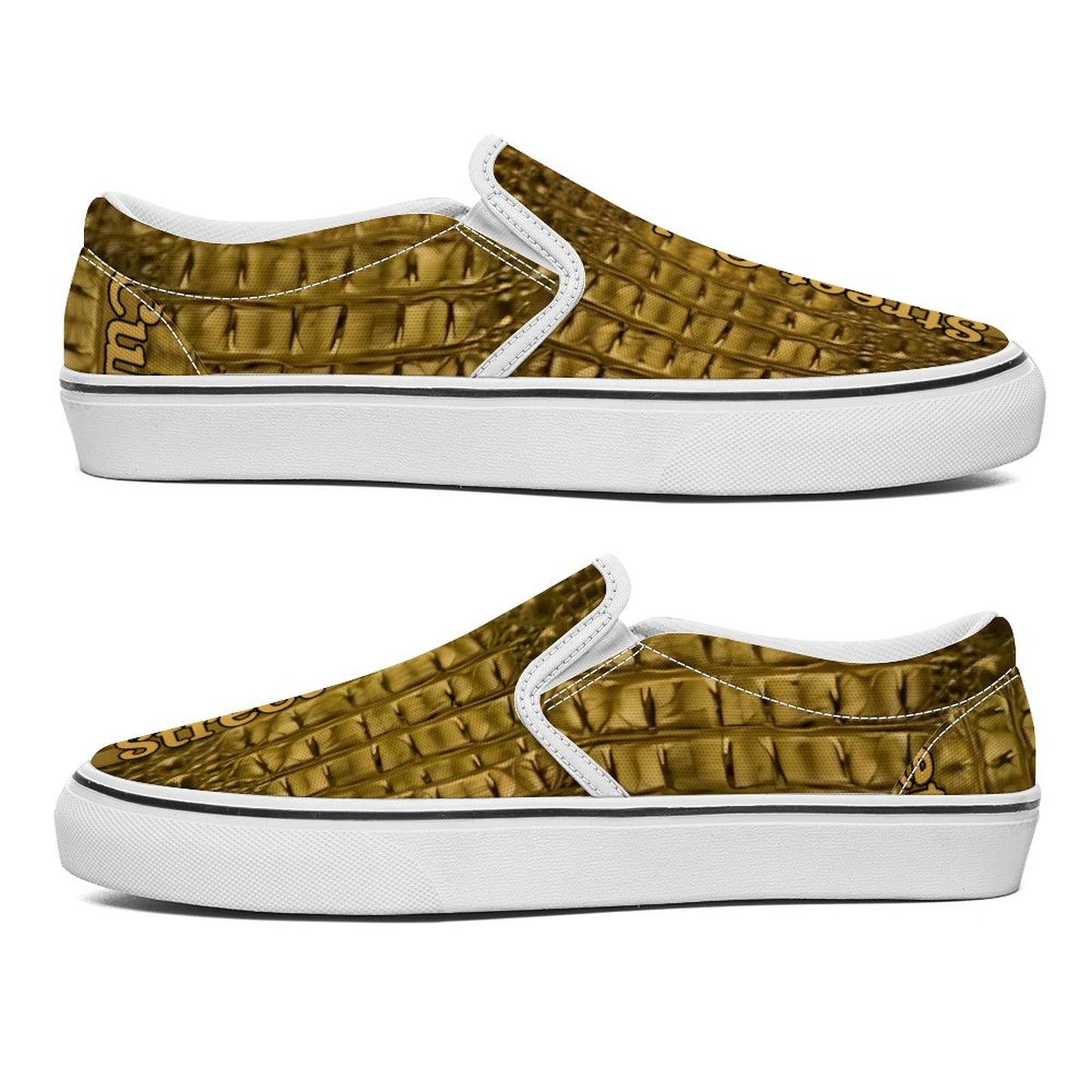 Printed Slip-on Canvas Shoes  for Teenagers and Adults