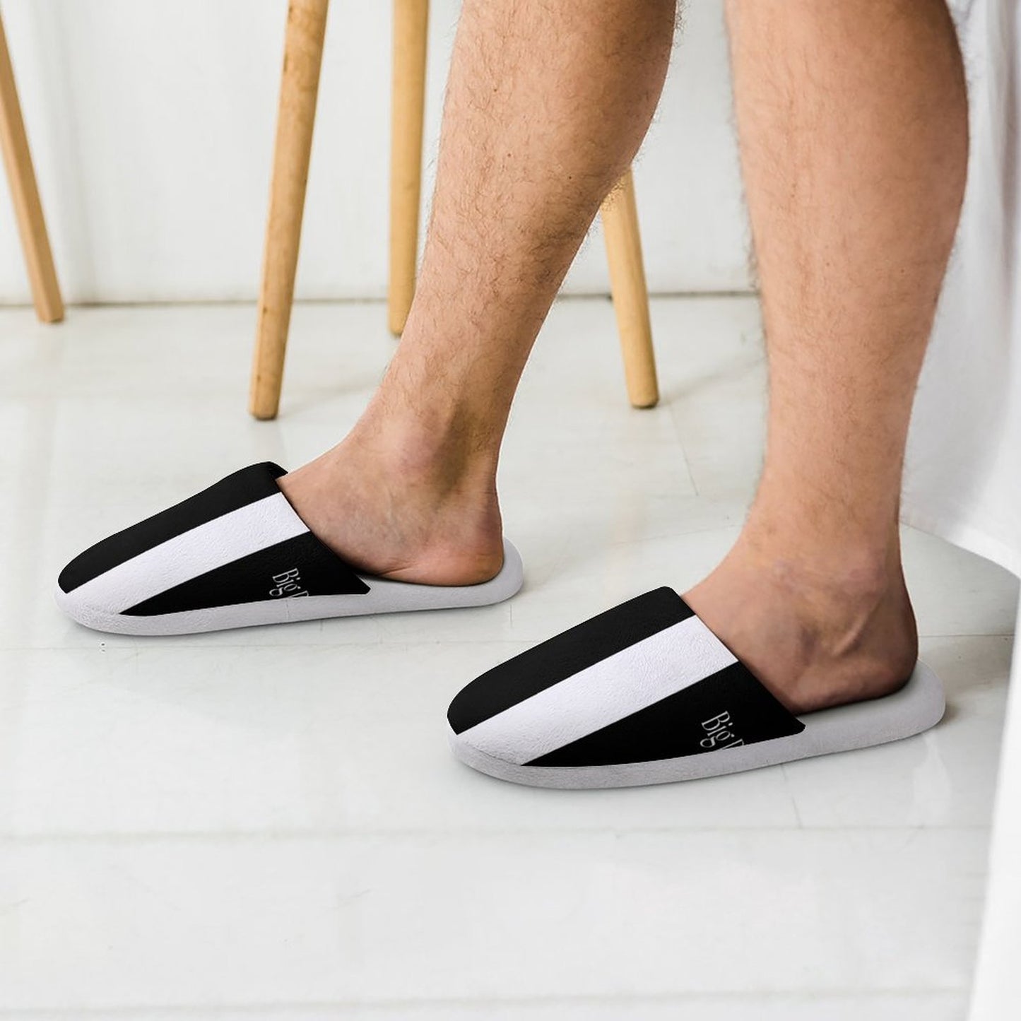 Flannel Men's Cotton Slippers