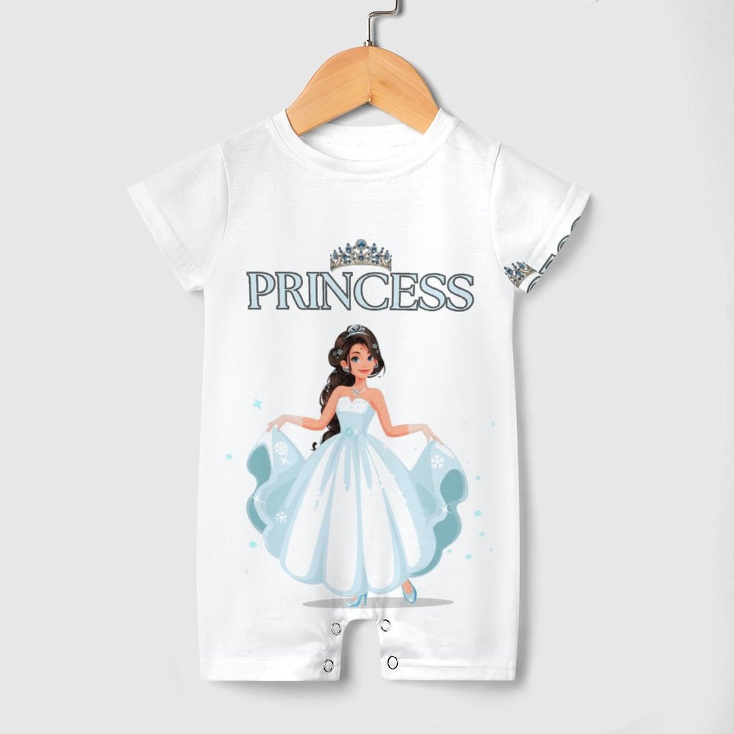 Short Sleeve Baby Bodysuit Romper PLR (All-Over Printing)