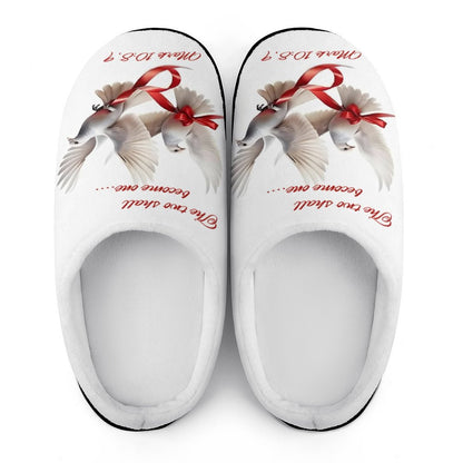 Custom Women's Cotton Slippers for Indoor Wear (All-Over Printing)