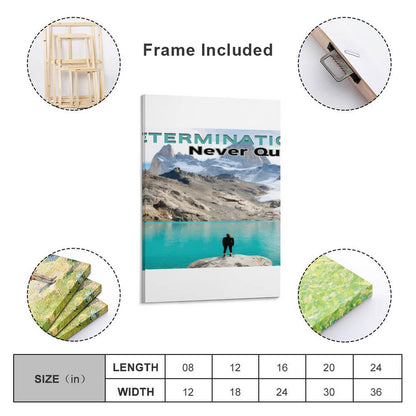 Framed Wooden Poster Hanging (Vertical 2:3)-8x12 inch