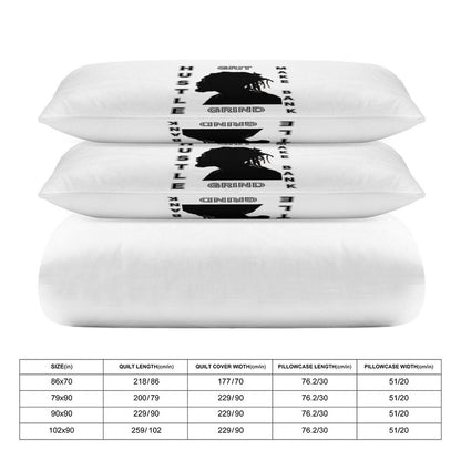 3-Piece Bedding Set-102"x90"/ 259x229cm (Dual-sided Printing)