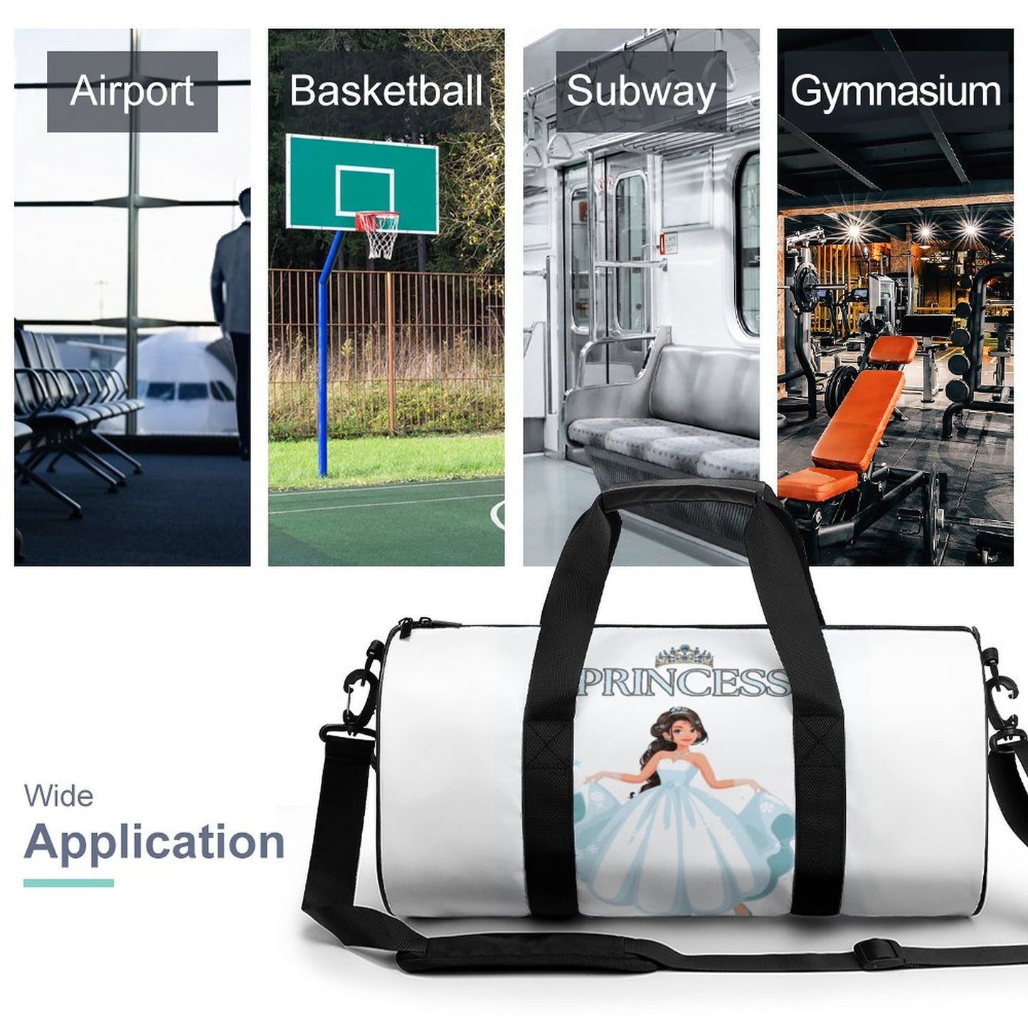 Cylindrical Gym Bag Q006