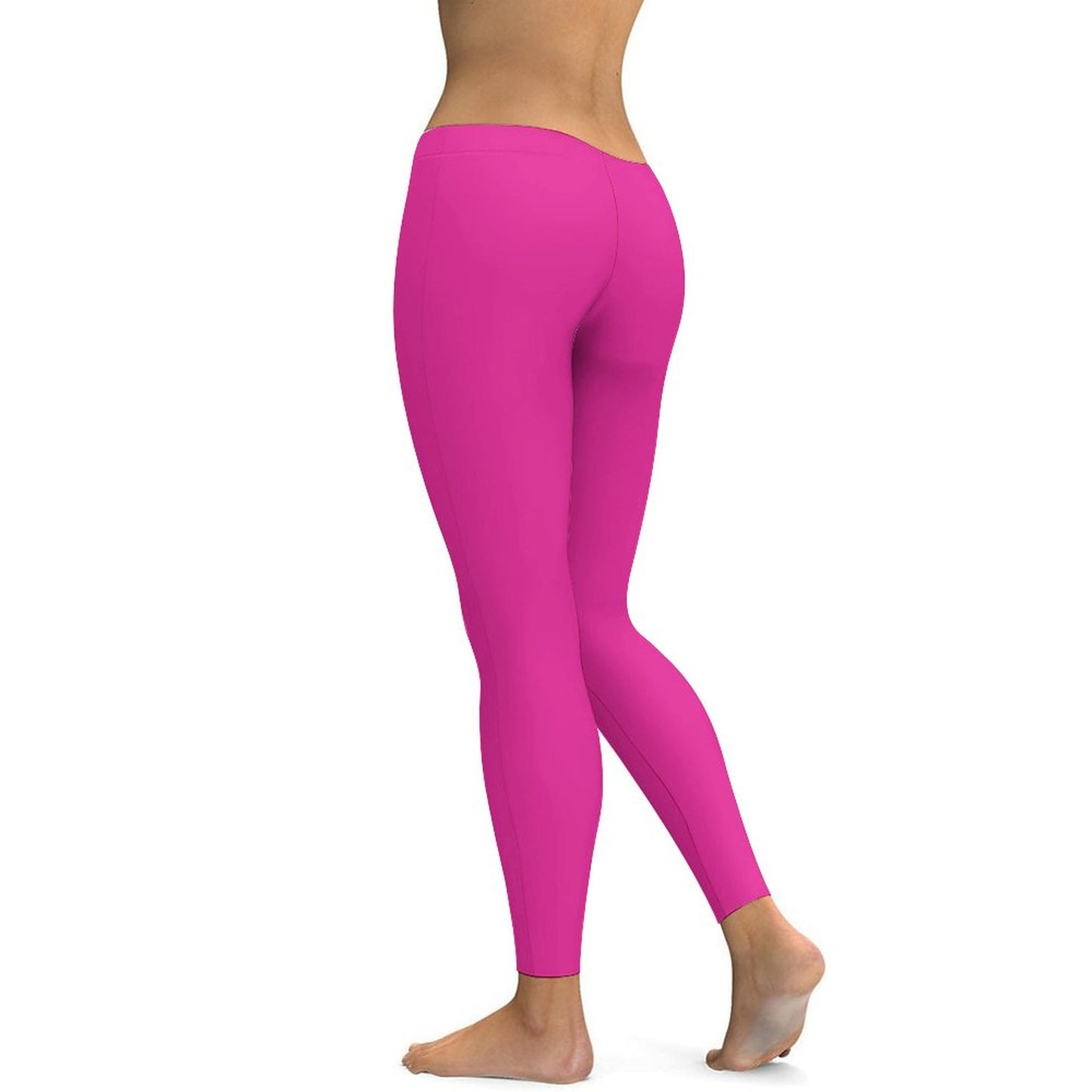 MUSIC GRAFFITI Hot Pink Yoga Pants for Women-SMALL-2XL