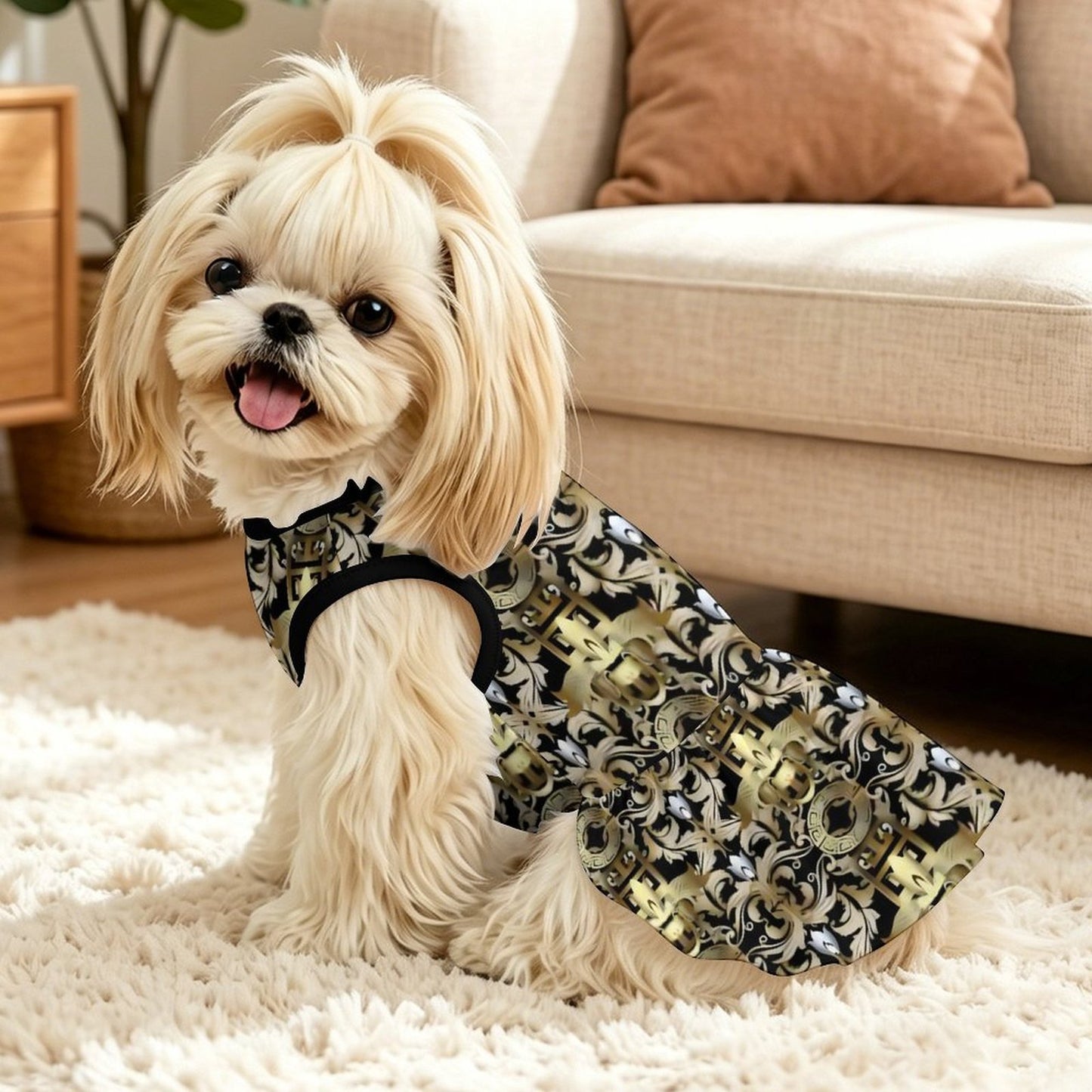 Pet Ruffle Dress-2XS-L