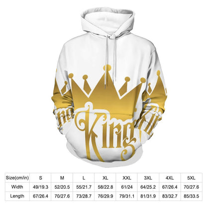 230gsm Men's Personalized Hoodie with Double-layer Cap (All-Over Printing)