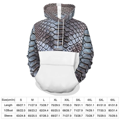 230gsm Men's Cool Hoodie with Double-layer Cap (All-Over Printing)