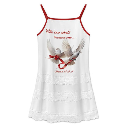 200gsm Lace Trimmed Camisole Dress(All-Over Printing)