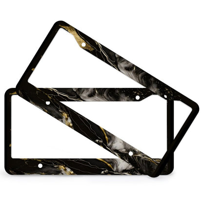 License Plate Frames with 4 Round Holes (1 Pair)
