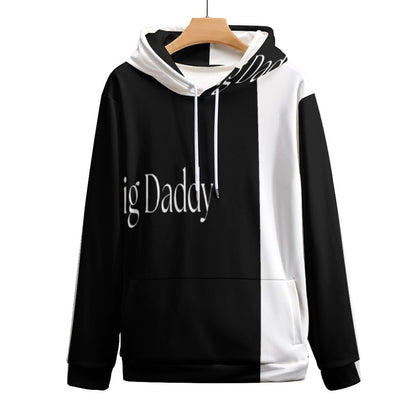 Men's Cool Hoodie with Double-layer Cap- S-6XL-BIG DADDY b/w
