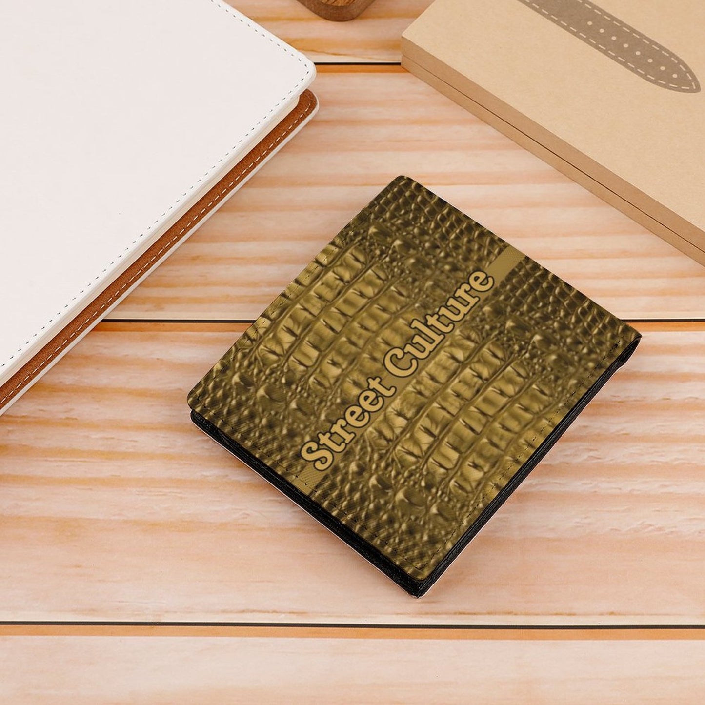STREET CULTURE Alligator Leather Card Holder Wallet