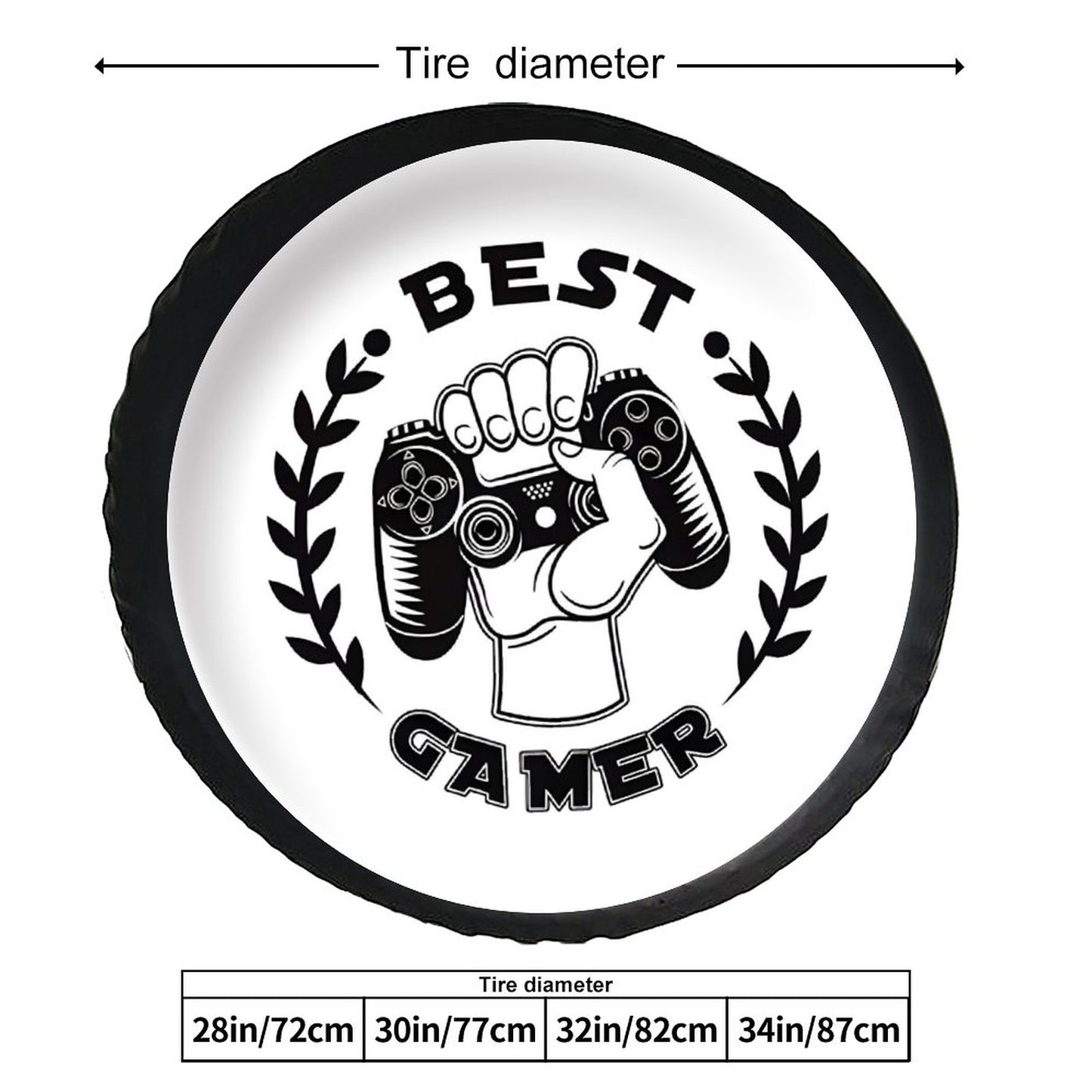 Leather Tire Cover(One-sided Printing)