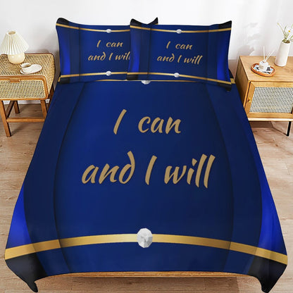 3-Piece Bedding Set-86"×70"/ 218×177cm (Dual-sideded Printing)