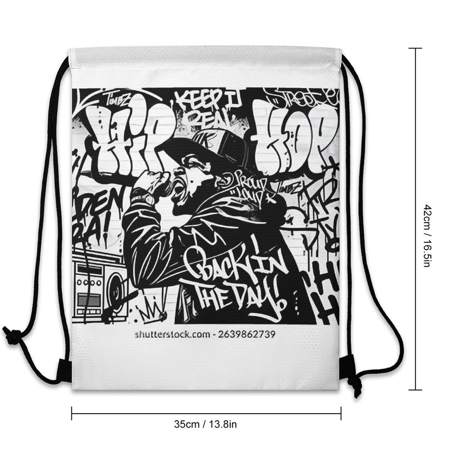 Custom Drawstring Bags with Waffle Cloth Designs