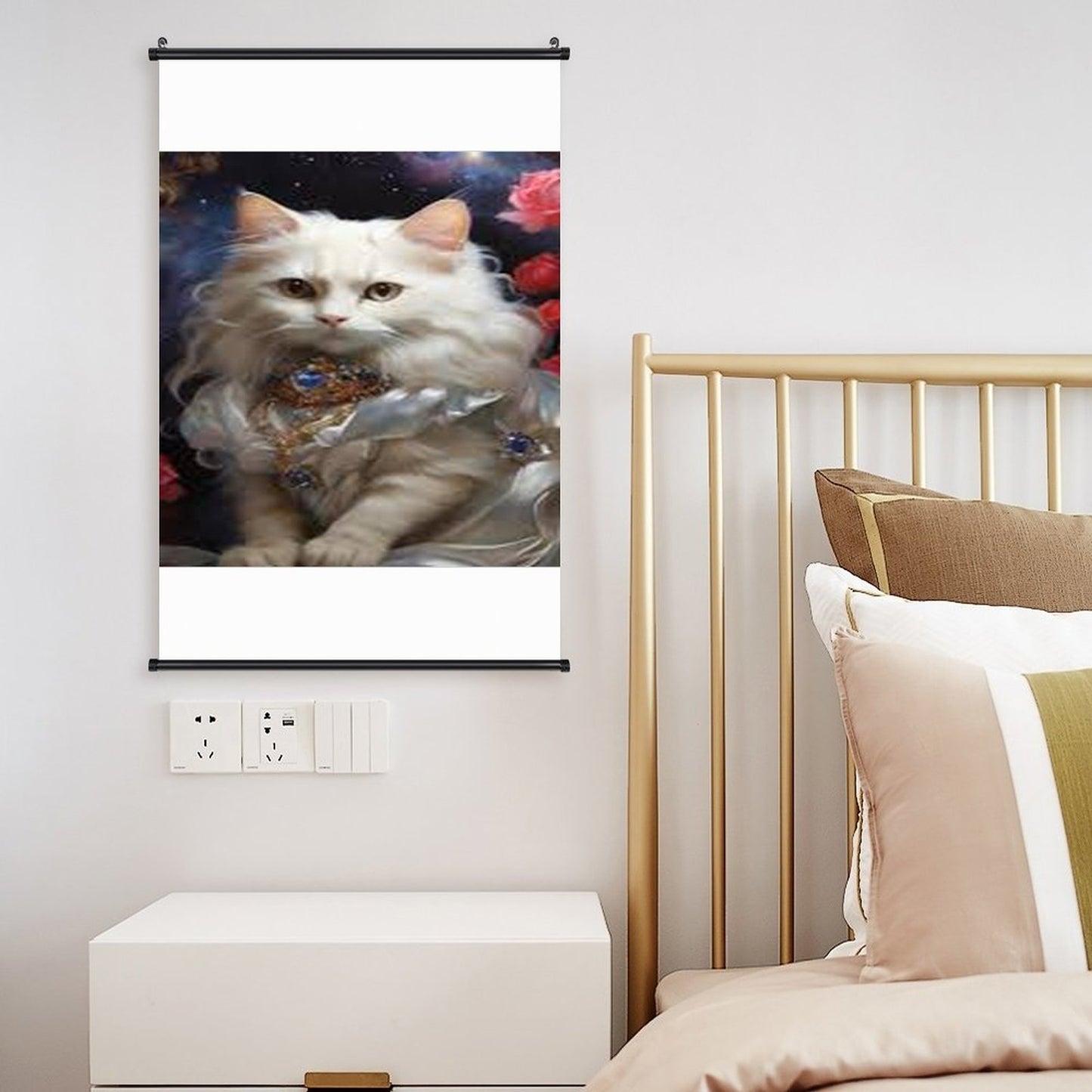 Canvas Hanging Poster with Scrolls-16"x24"/ 40x60cm