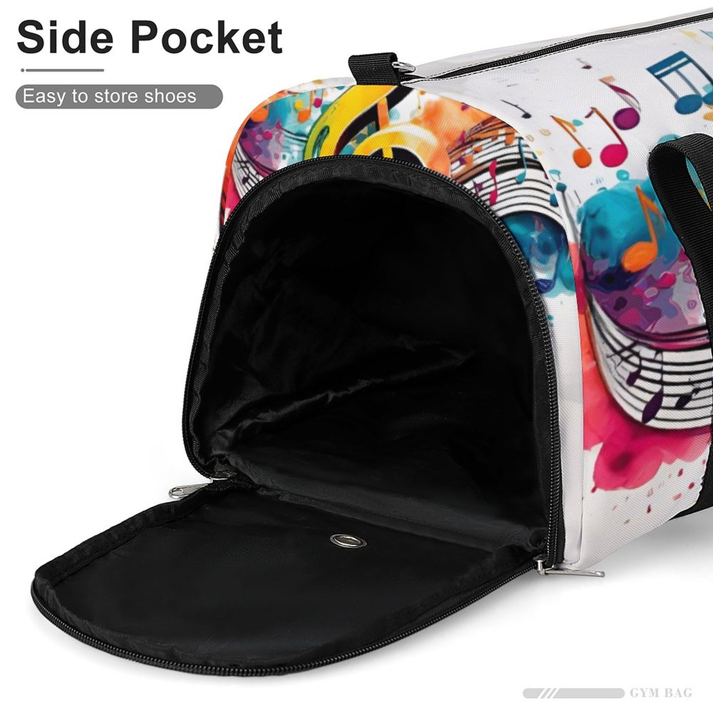 MUSIC GRAFFITI Oxford Gym Duffle Bag