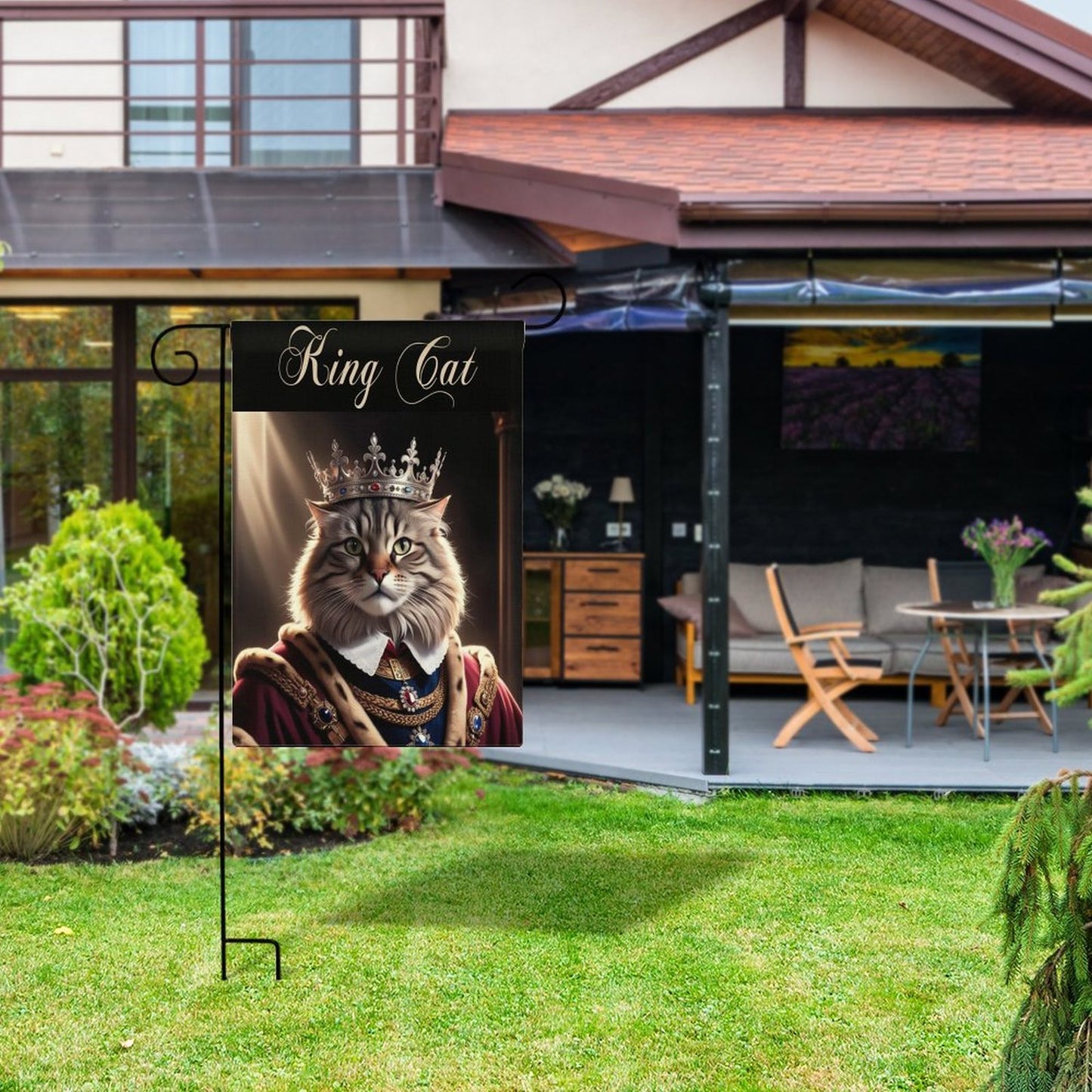 Personalized Flax Garden Flag (Identical Dual-sided Printing)