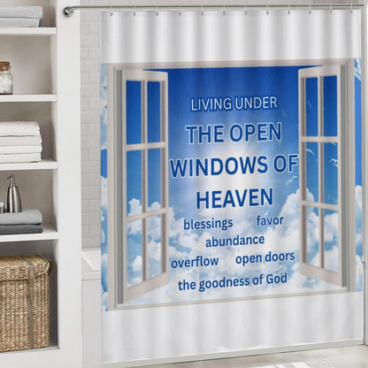 Shower Curtain Set with 3 Rugs