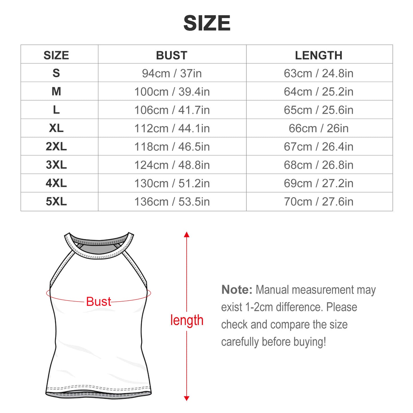 High Neck Tank Top(All-Over Printing)