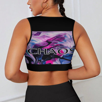 CHAOS Yoga Tank Top (black)-SMALL-2XL