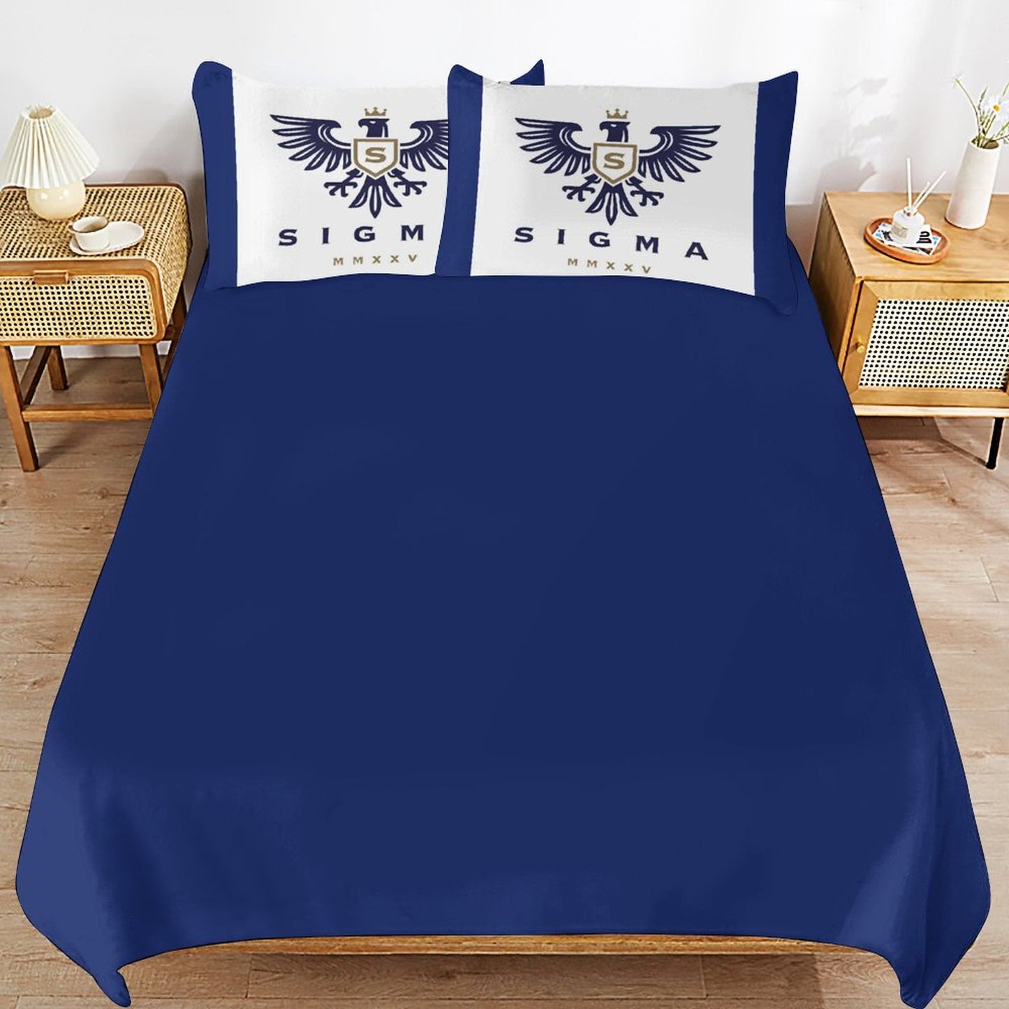 3-Piece Bedding Set-86"×70"/ 218×177cm (Dual-sidede Printing)