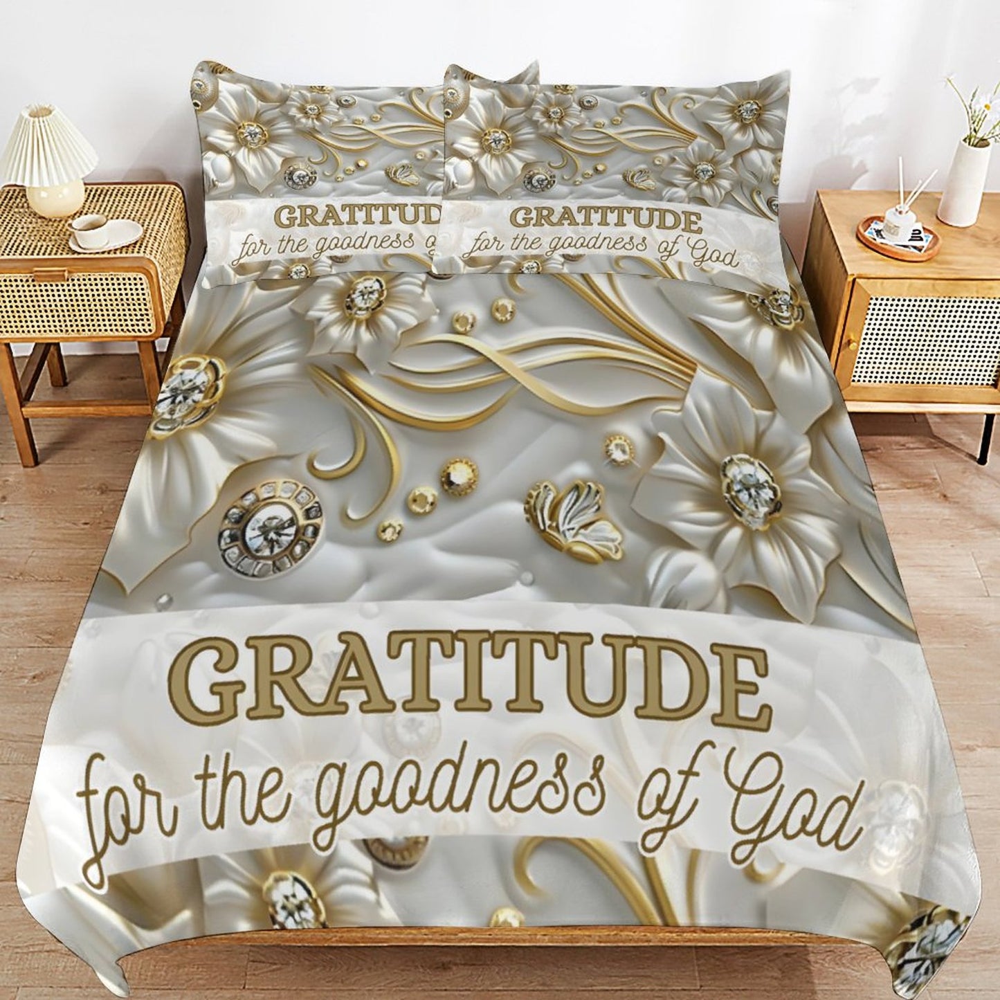 3-Piece Bedding Set-102"x90"/ 259x229cm (Dual-sided Printing)