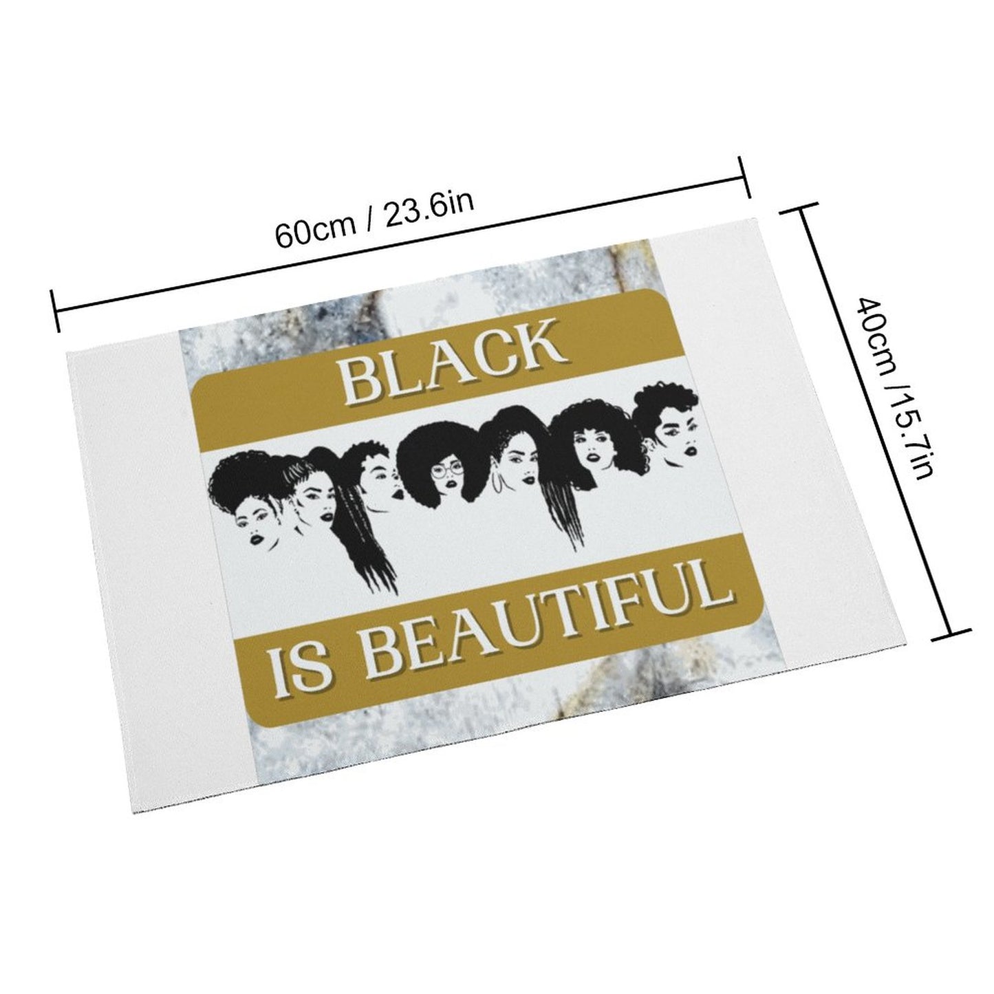 Crystal Velvet Bedroom Floor Mat