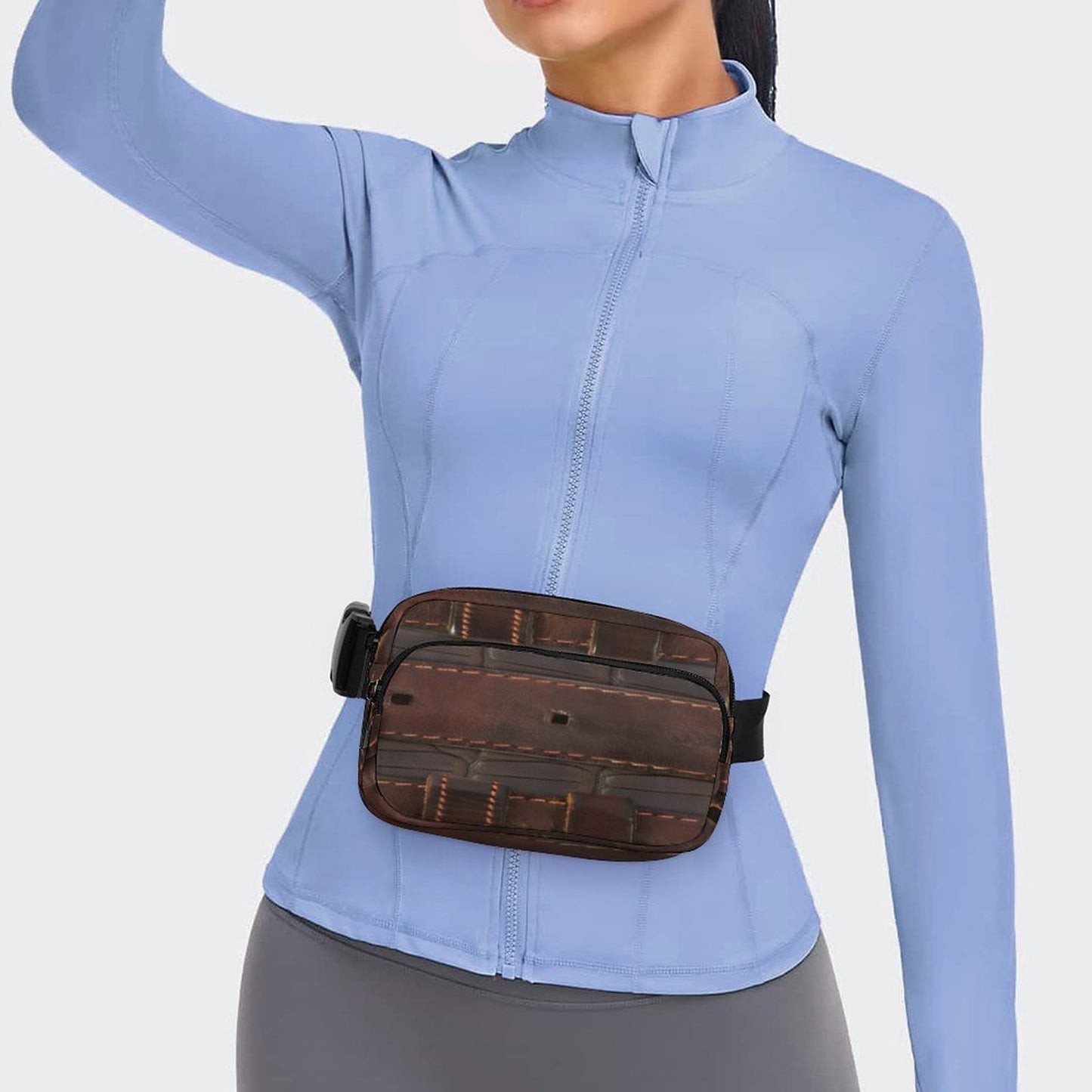 RUGGED LEATHER BUCKLE Print Bum Bag
