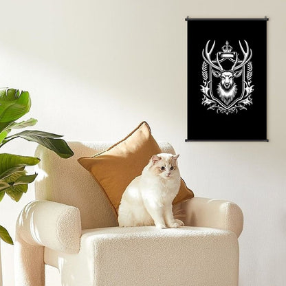 Canvas Hanging Poster with Scrolls-16"x24"/ 40x60cm