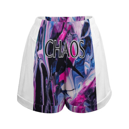 CHAOS Loose High Waisted Shorts-SMALL-3XL
