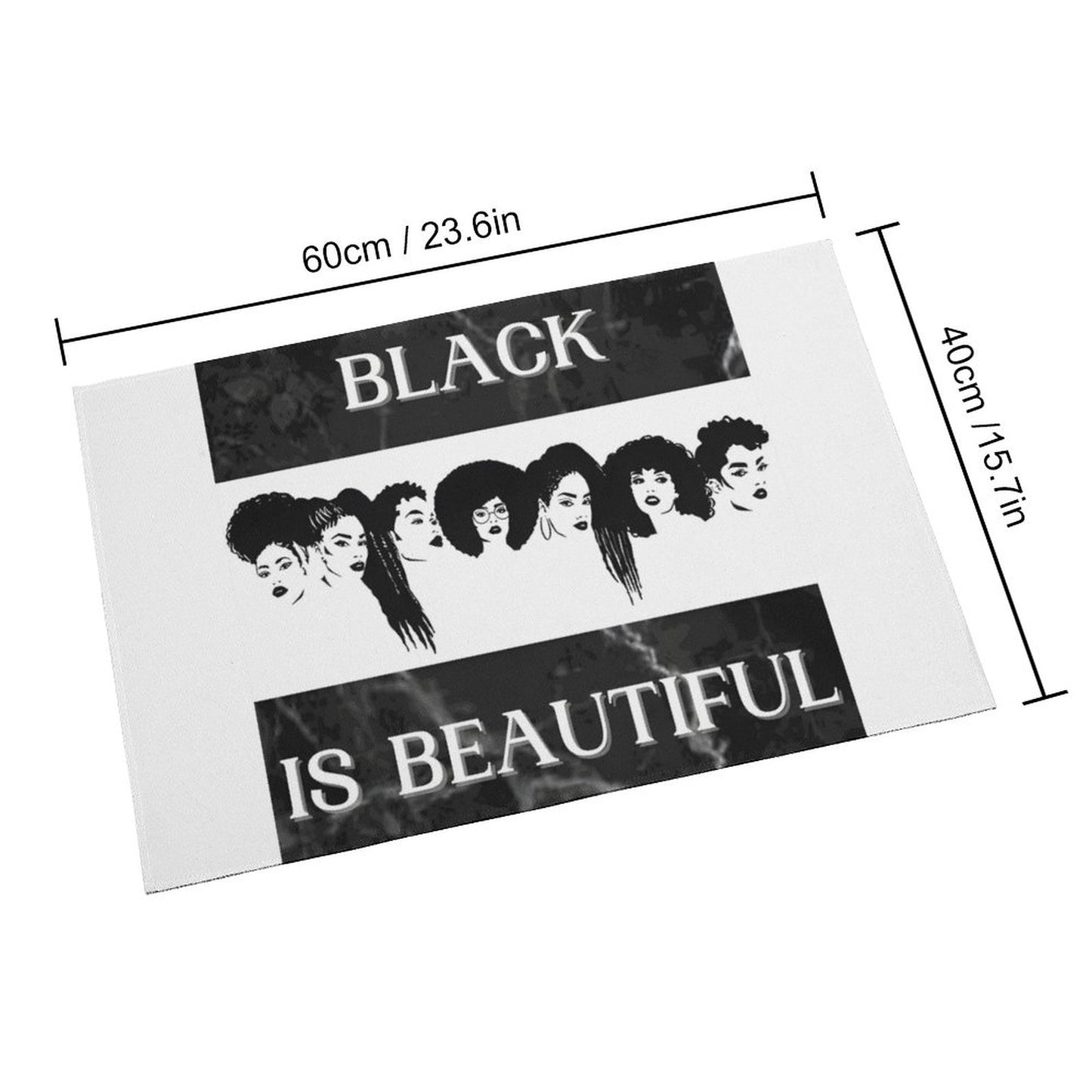 Crystal Velvet Bedroom Floor Mat