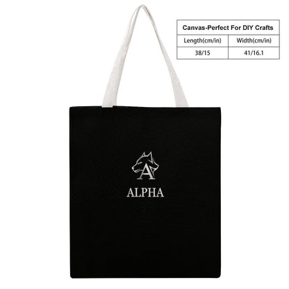 Martin Canvas Tote Handbag with Dual-sided Printing