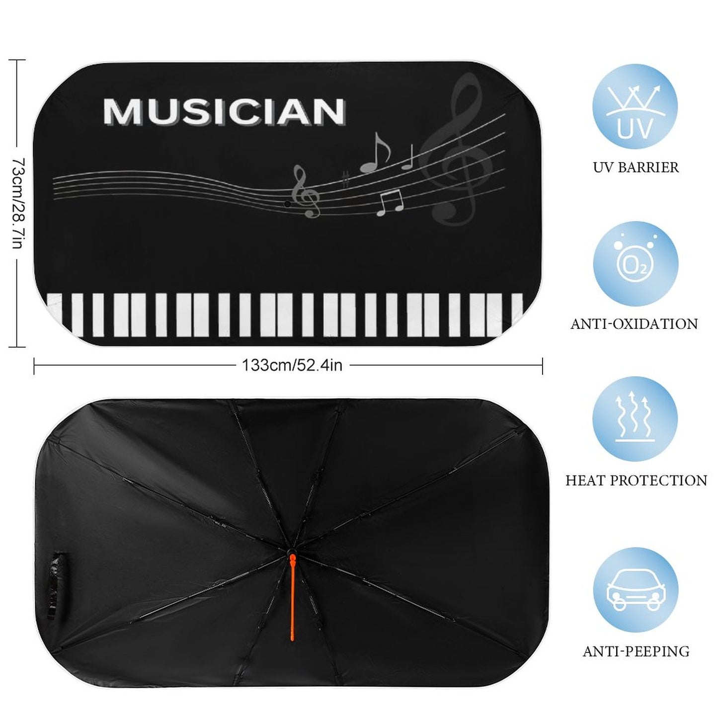 Car Sunshade Umbrella-MUSICIAN