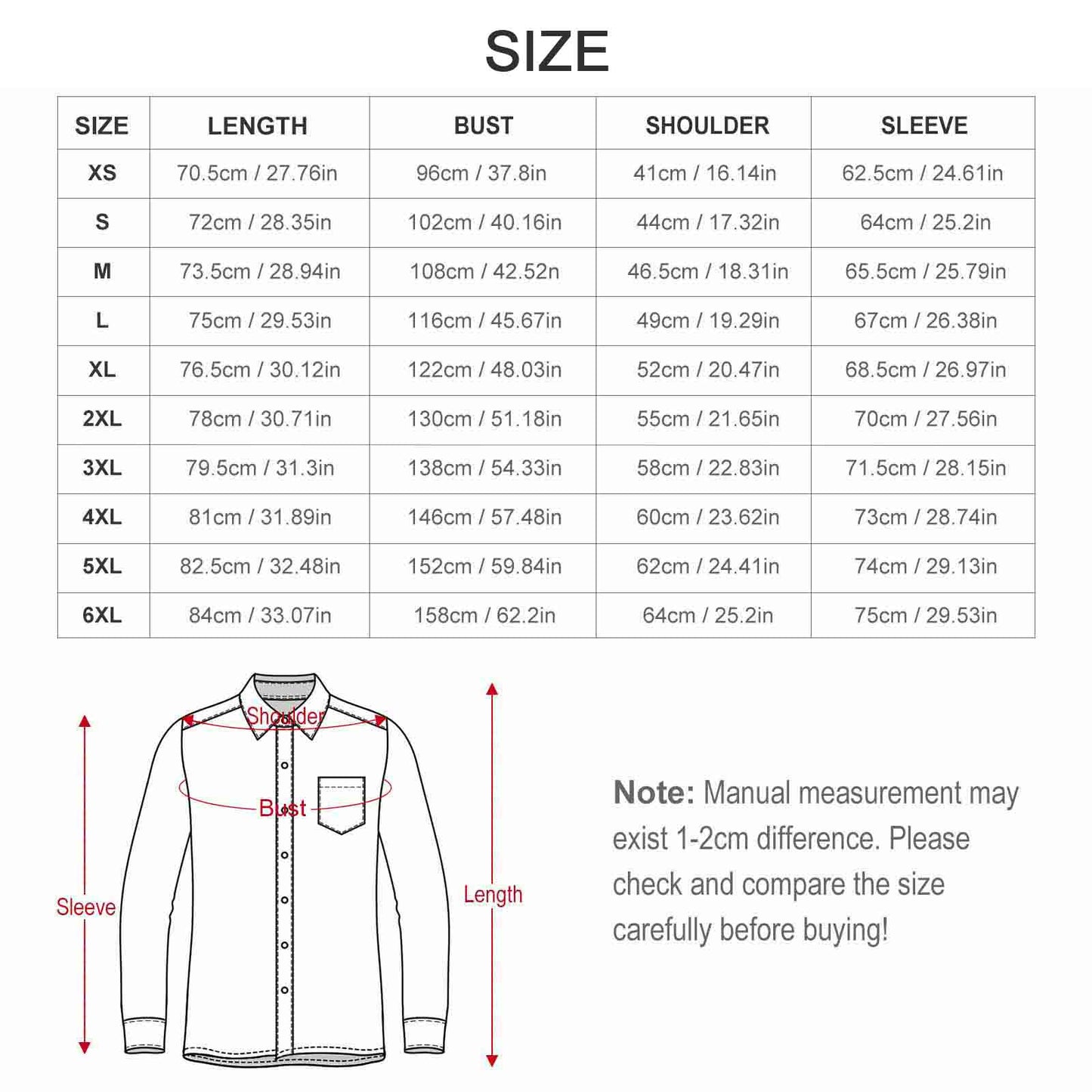 Men's Long Sleeve Shirt with Pocket(All-Over Printing)