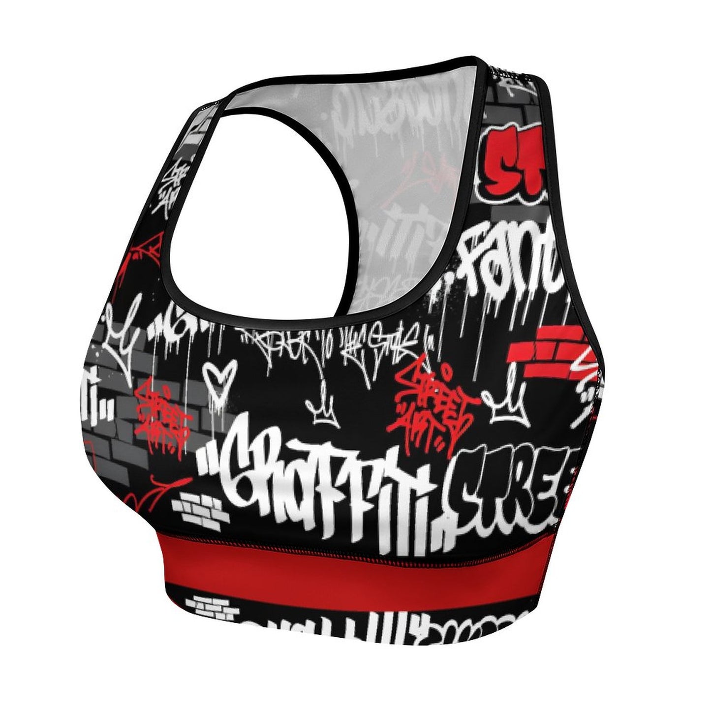 B/R/W GRAFFITI Workout Yoga Set