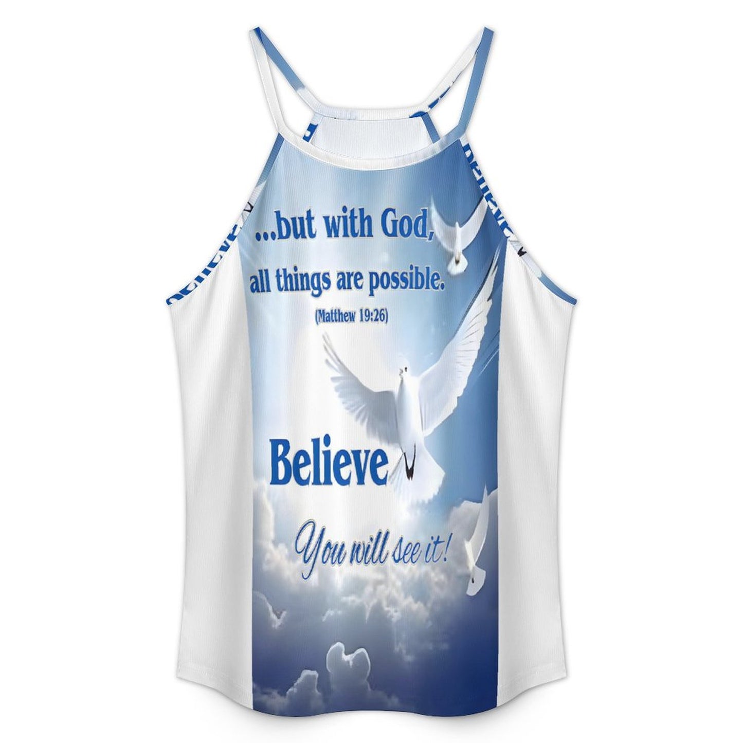 High Neck Tank Top(All-Over Printing)