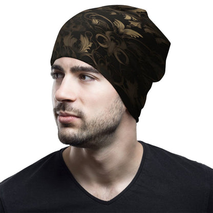 BLACK & GOLD ACCENT Pullover Cap