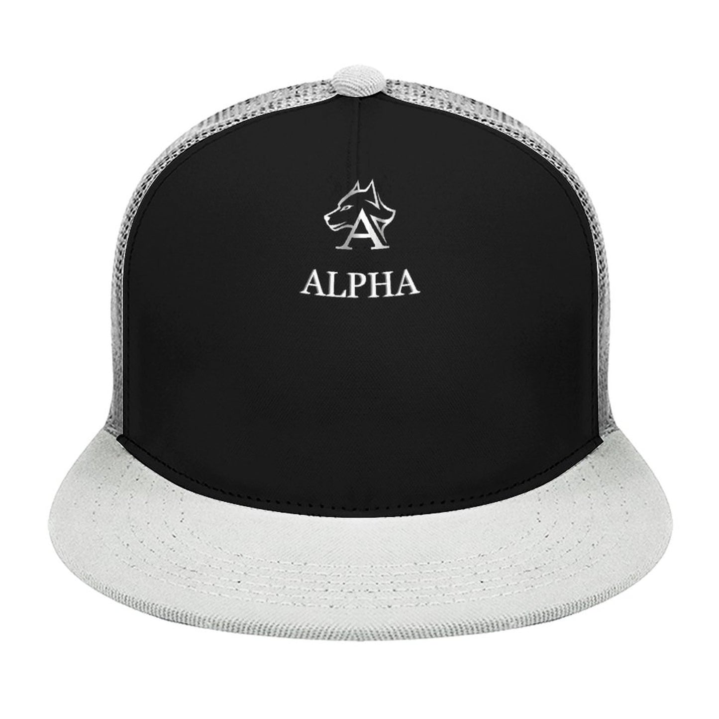 Flat Brim Trucker Hat with Fashion Frontier