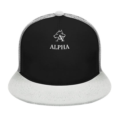 Flat Brim Trucker Hat with Fashion Frontier